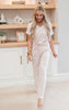 Taupe Cheetah Pant Pajama Set by Salty Wave**DEAL*