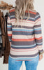 Autumn Hues Striped Long Sleeve Top - Final Sale