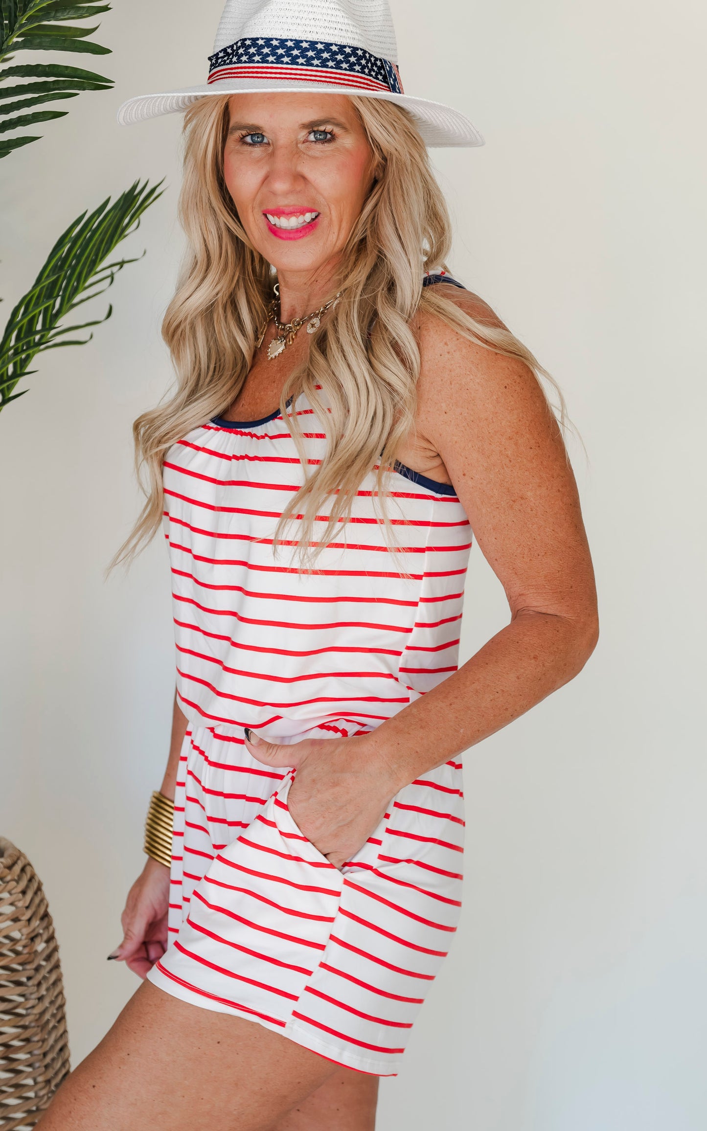 Stripe Tank Romper