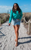 The Ava Everyday Teal Hoodie by Salty Wave