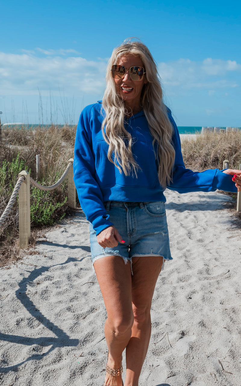 The Ava Everyday Royal Blue Hoodie by Salty Wave