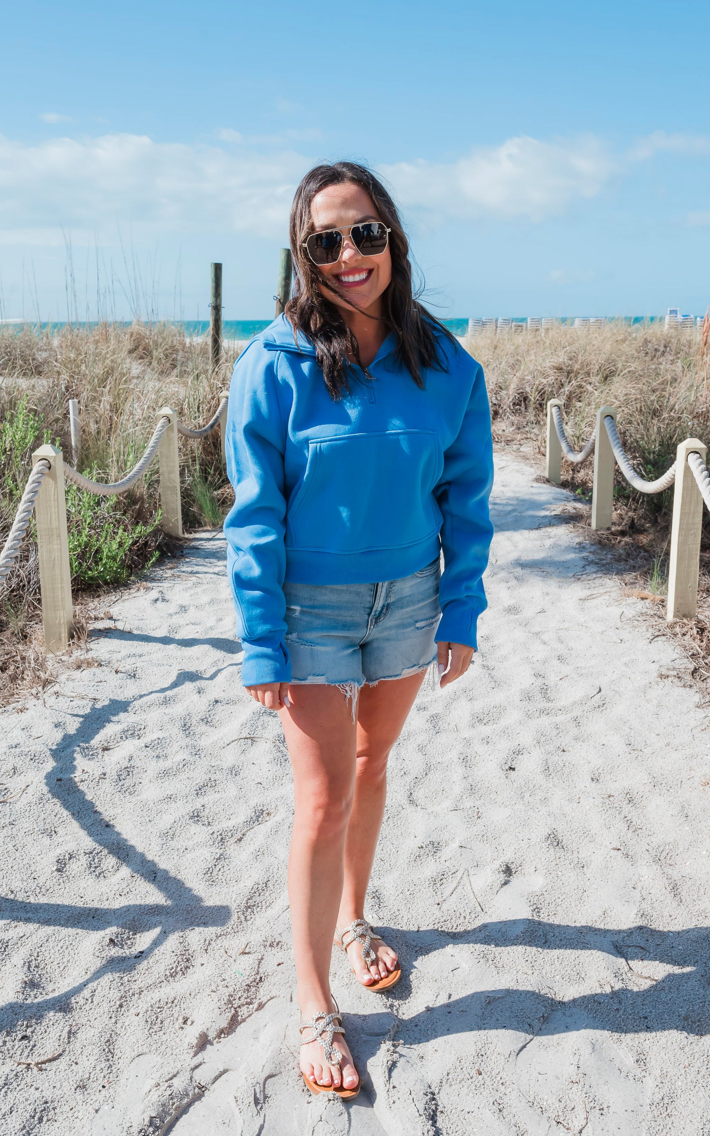 The Ava Everyday Blue Hoodie by Salty Wave