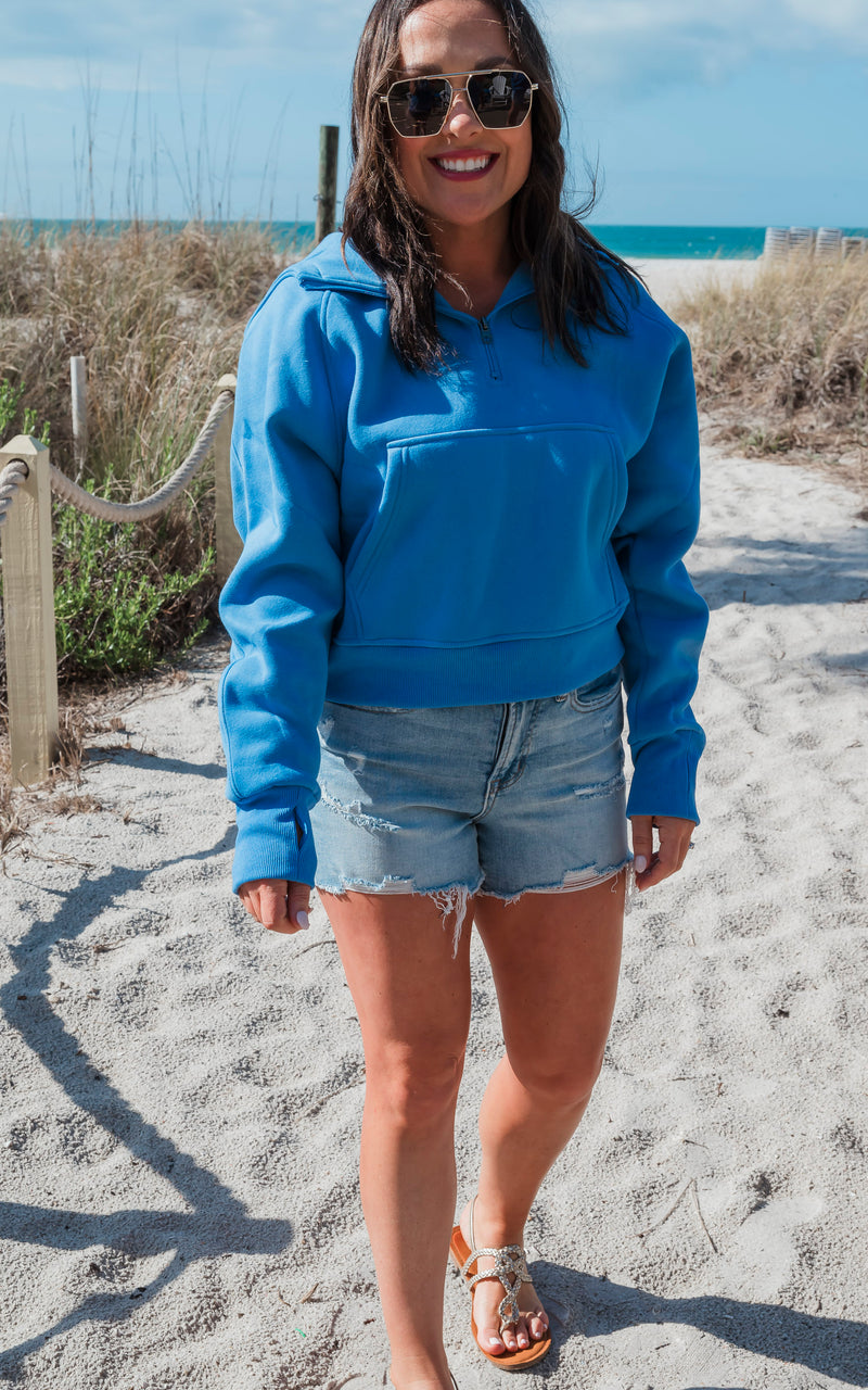 The Ava Everyday Blue Hoodie by Salty Wave