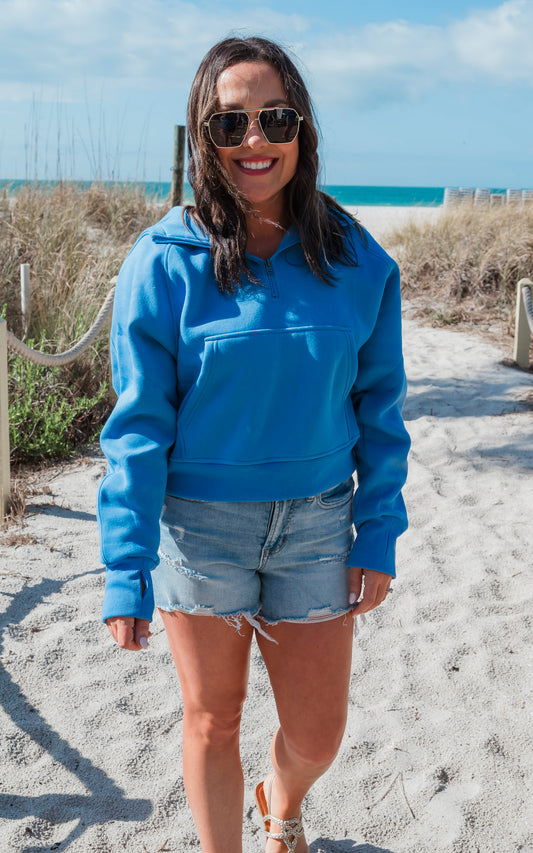 The Ava Everyday Blue Hoodie by Salty Wave