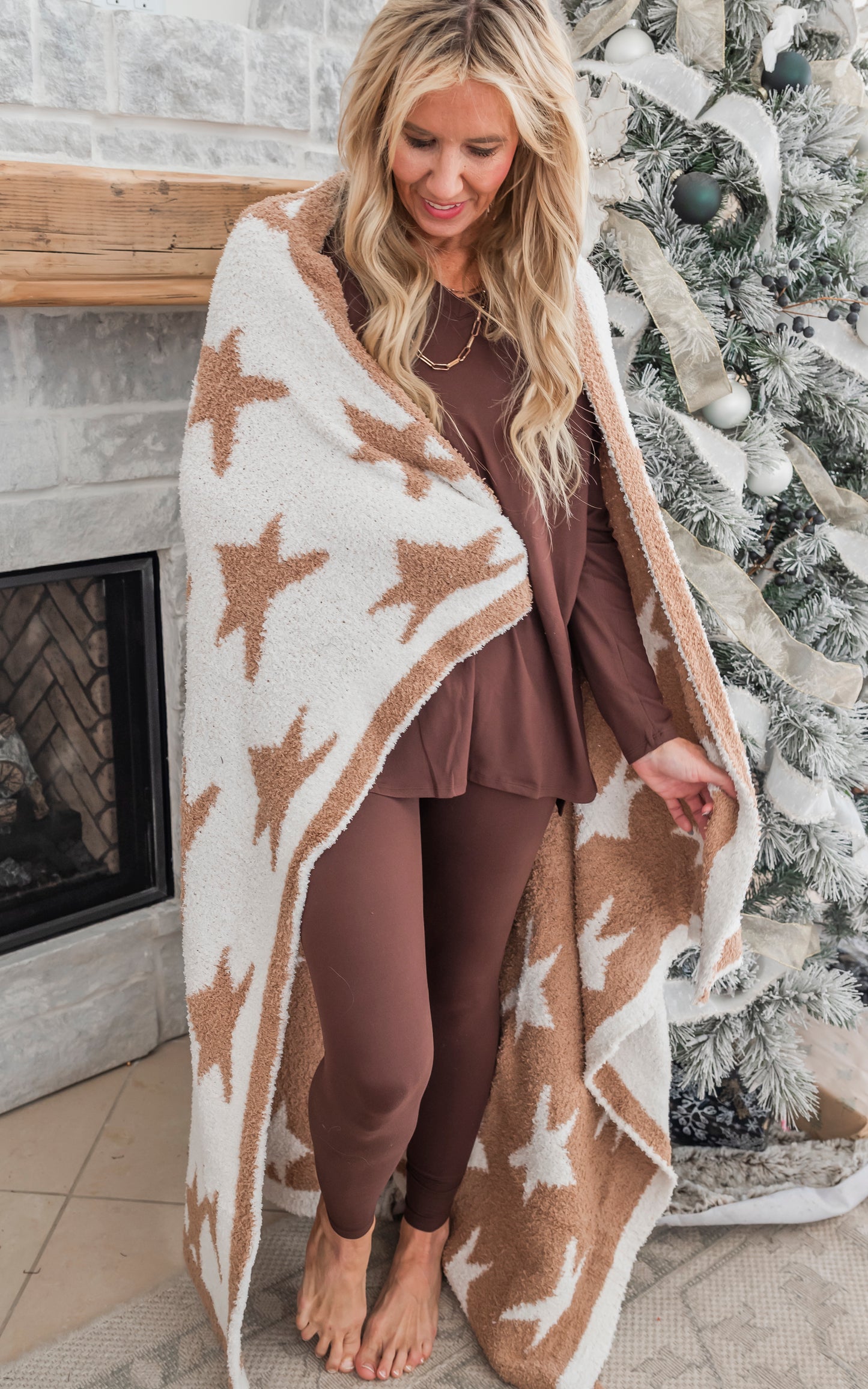 The Cognac Star Dreamer Blanket by Salty Wave *SHIP DATE DEC 8TH