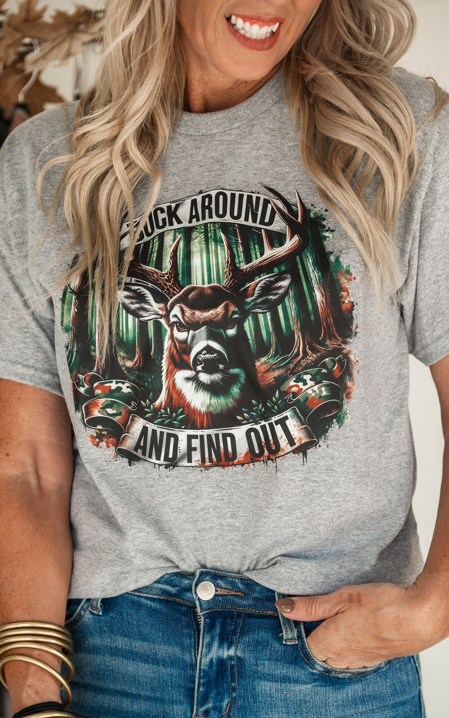 Buck Around & Find Out Graphic T-shirt