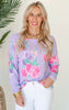 The Weekender Floral Knit Pullover Top - Final Sale