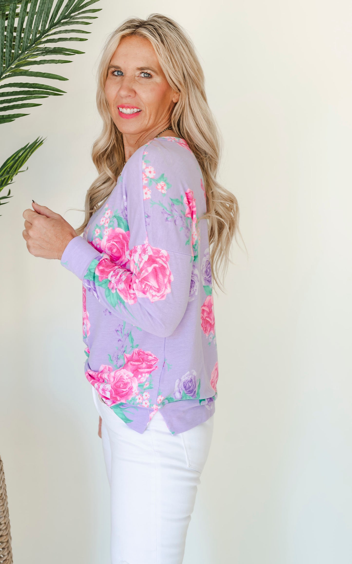 The Weekender Floral Knit Pullover Top - Final Sale