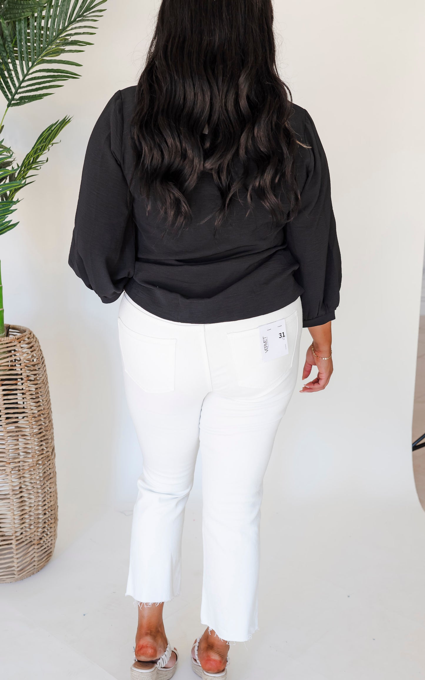 Optic White High Rise Seamless Crop Flare Denim Jeans