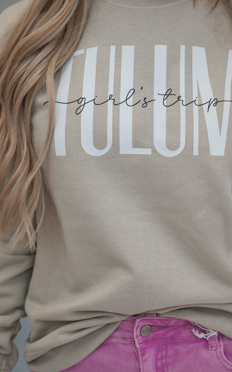 Tulum Girls Trip Crewneck Sweatshirt