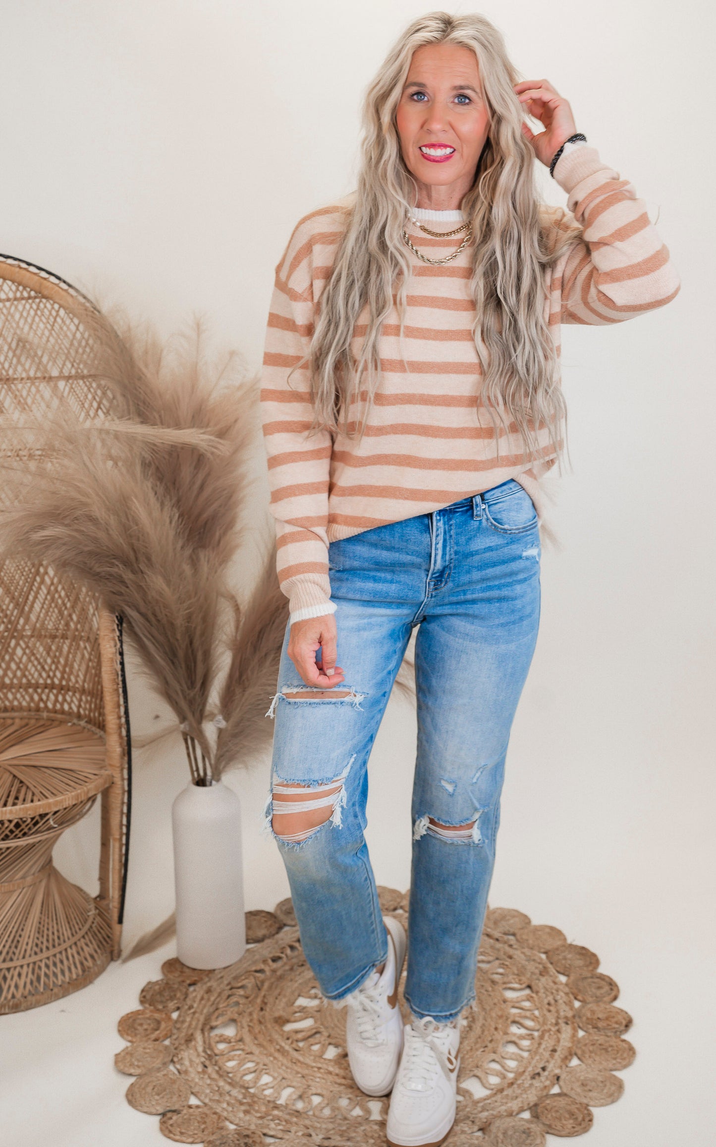 Golden Stripe Sweater