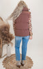 Brown Sleeveless Puffer Vest