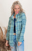 Forever Favorite Plaid Shacket in Green Blue #9 | Salty Wave  **START SHIP DATE: DEC 1ST**DEAL-COUPON EXCLUDED