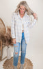 Forever Favorite Plaid Shacket in Ivory Blue Mocha  | Salty Wave