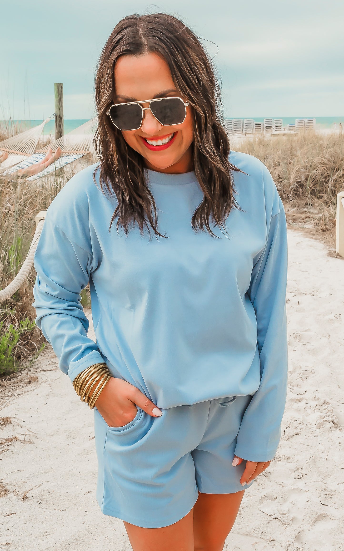 The Cloud Blue Loungewear Set by Salty Wave (Top & Bottom) **DEAL-COUPON EXCLUDED