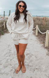 The Cloud White Loungewear Set by Salty Wave (Top & Bottom) ***COMING SPRING 2024