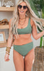 Olive Barcelona Banded Swim Top - Final Sale