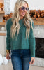 hunter green dolman sweater 