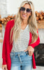 Our Favorite Boyfriend Cardigan - Red