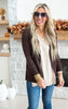 Our Favorite Boyfriend Cardigan - Brown