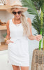 The Sophia White Tank Dress by Salty Wave