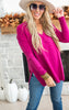 zenana high low sweater 