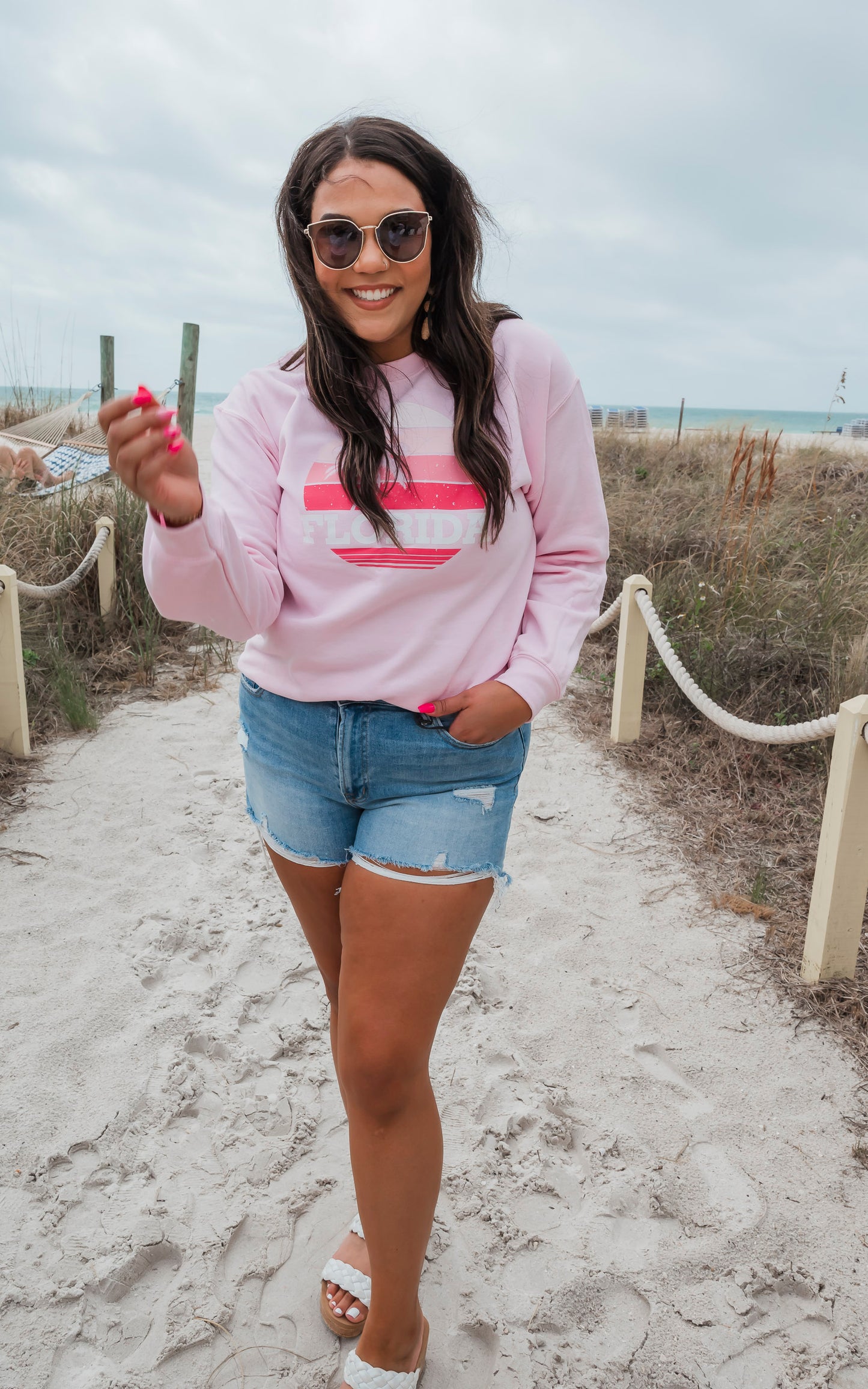 Florida Graphic Crewneck Sweatshirt**