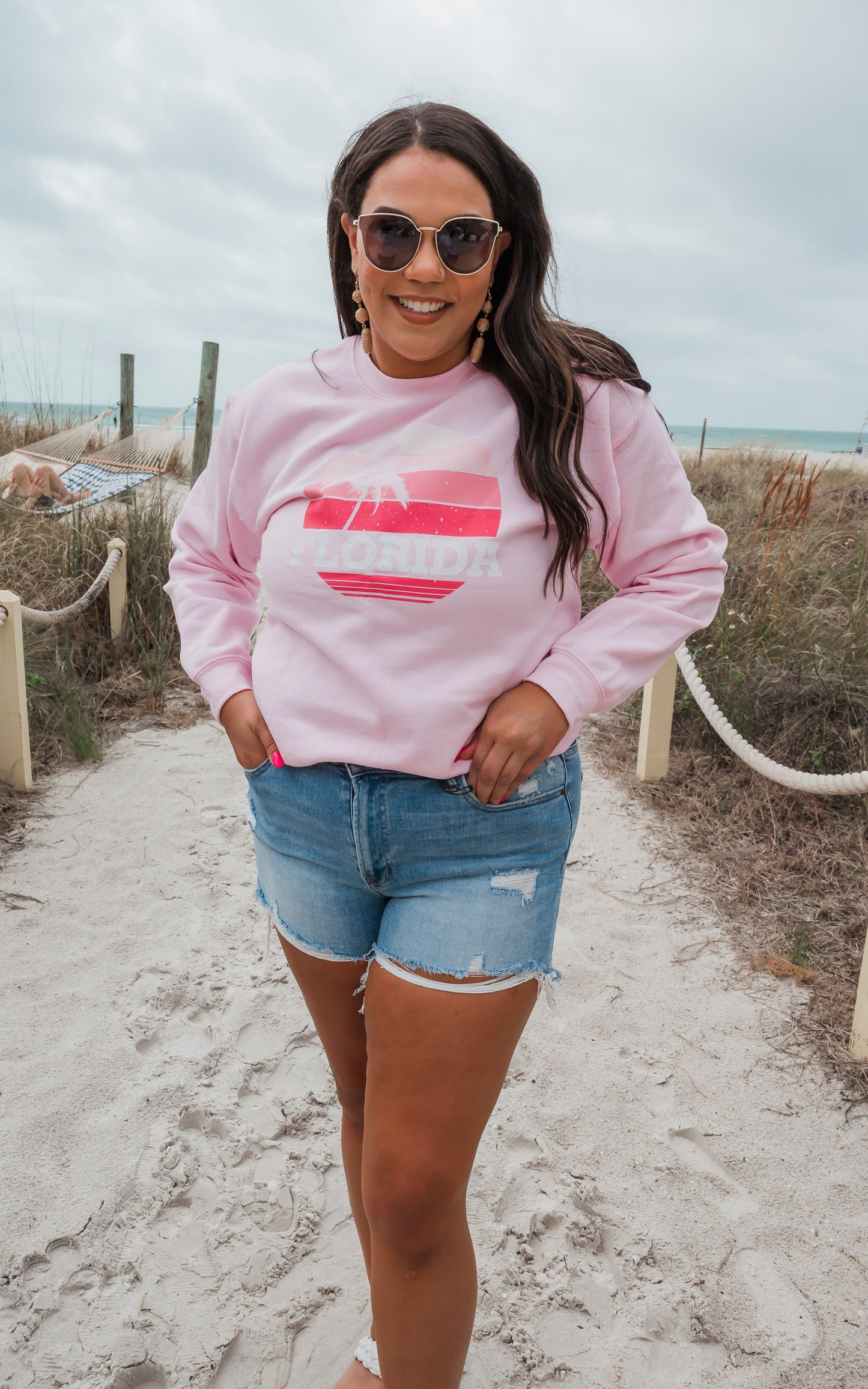 Florida Graphic Crewneck Sweatshirt**