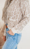 Taupe Leopard Cardigan with Pockets