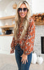 Fall Floral Long Sleeve Top