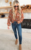 Fall Floral Long Sleeve Top