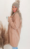 Milk Tea Lapel Neck Coat