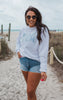 Ombre Beach Bum Sweatshirt Crewneck Sweatshirt