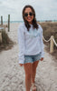 Ombre Beach Bum Sweatshirt Crewneck Sweatshirt