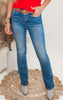 MICA | High Rise Bootcut in Fleece Denim Jean