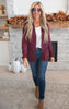 Our Favorite Boyfriend Cardigan - Burgundy