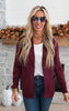 Our Favorite Boyfriend Cardigan - Burgundy