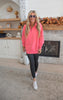 The Meredith Heather Long Sleeve Half Zip Pullover - Final Sale