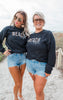 Beach Life Sweatshirt Crewneck Sweatshirt**