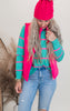 Emerald Punch Striped Sweater