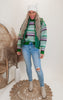 Vintage Striped Crew Neck Knit Sweater