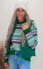 Vintage Striped Crew Neck Knit Sweater