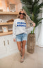 Beach Addict Sweatshirt - Heather Gray