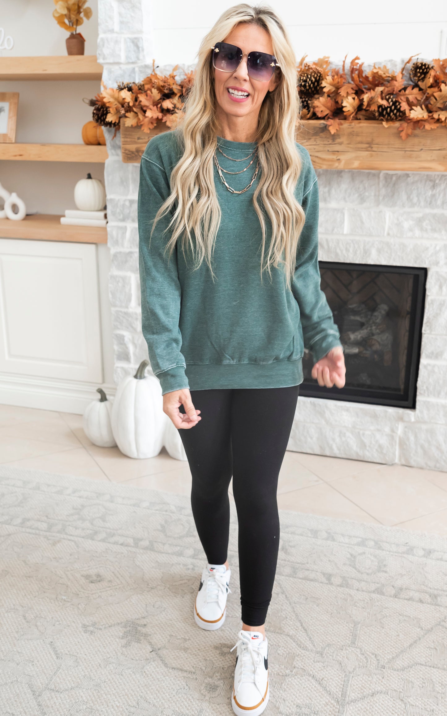 Unisex Burnout Long Sleeve Crewneck Pullover - Final Sale