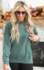 Unisex Burnout Long Sleeve Crewneck Pullover - Final Sale