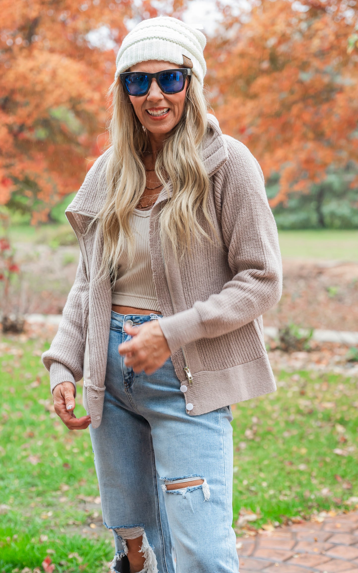 Wrap Up in Our Favorite Mocha Latte Sweater Jacket