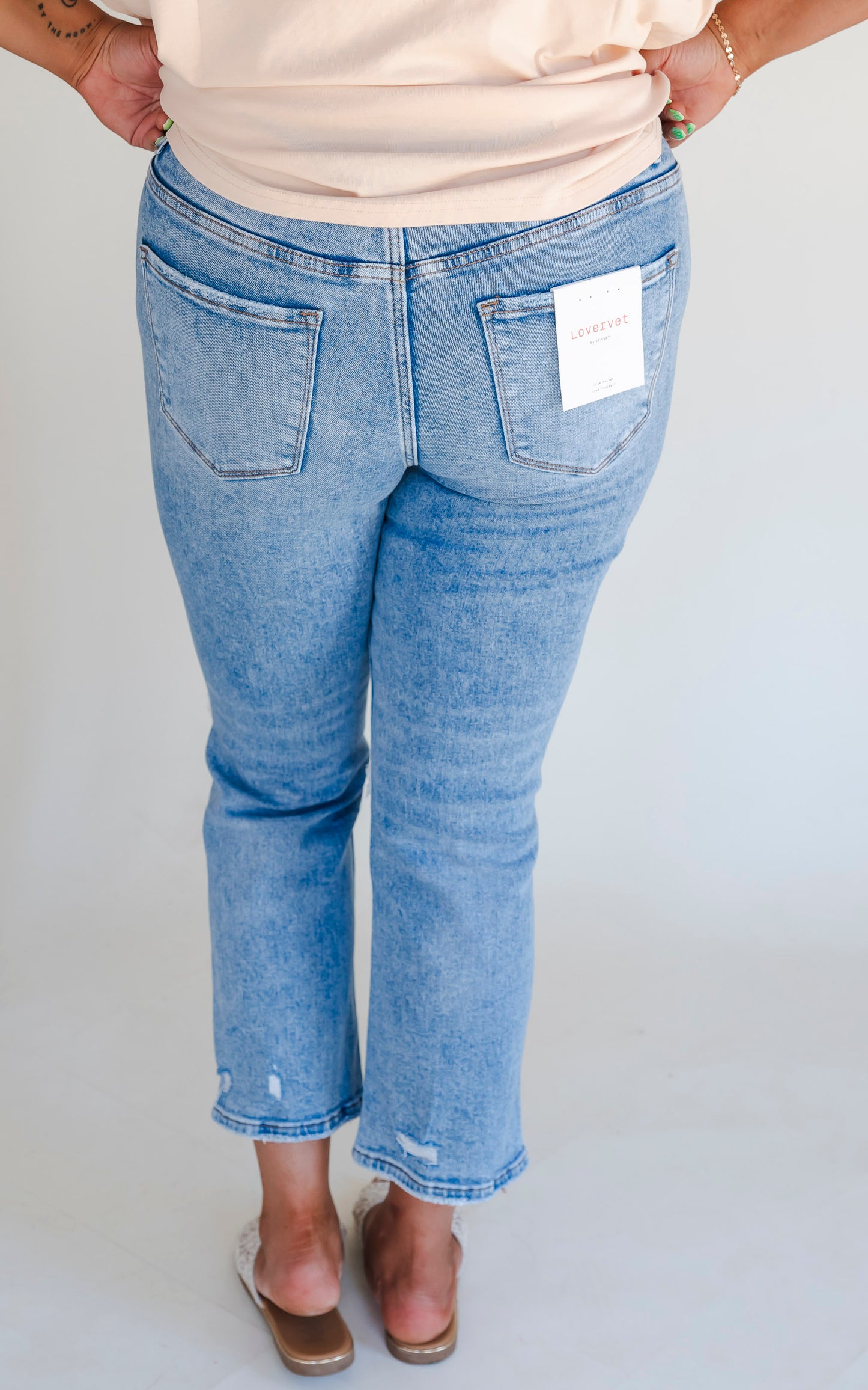 LOVERVET| Idolized High Rise Slim Straight Denim Jeans (REG/CURVY)