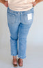 LOVERVET| Idolized High Rise Slim Straight Denim Jeans (REG/CURVY)