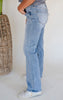 LOVERVET | Undisputable Tummy Control Mid-Rise Wide Leg Denim Jeans