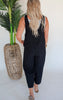 Black Sleeveless Jumpsuit - Final Sale